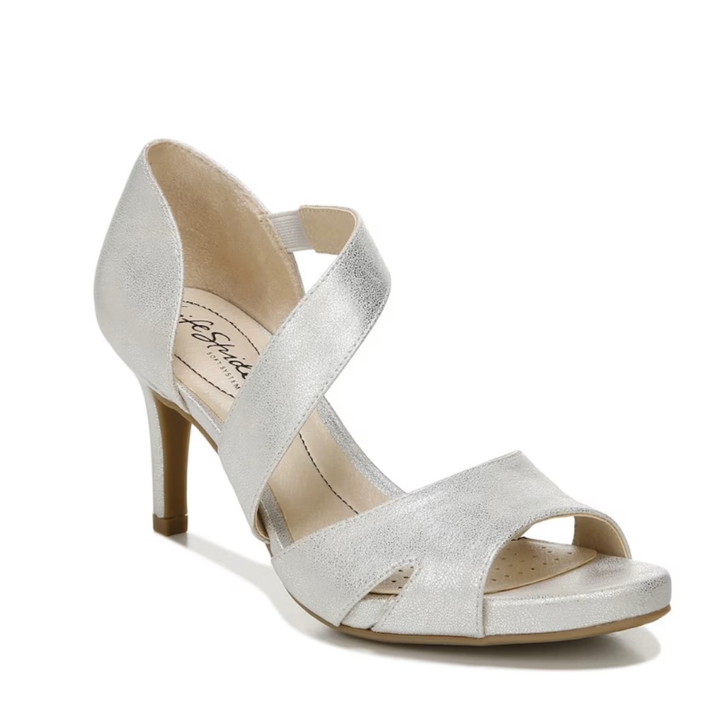 Life Stride Silver Heels